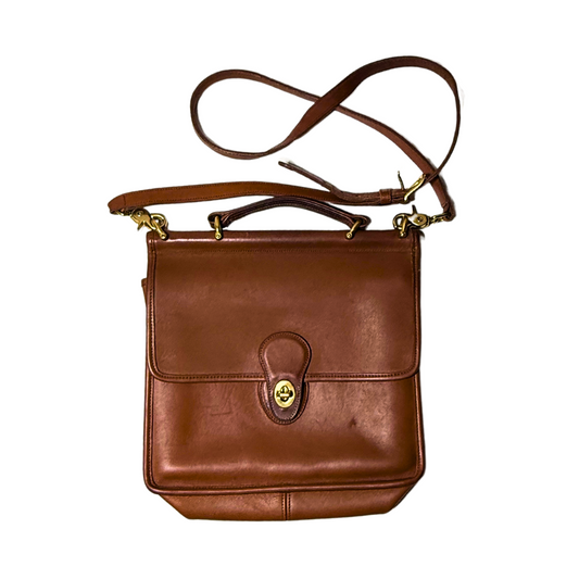 Brown 1990's Coach Willis Bag C7 L-9927